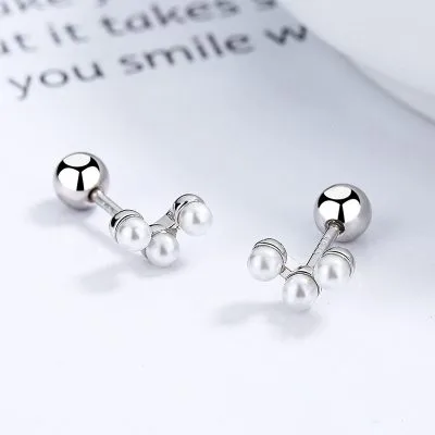 Bông Tai Bạc Nữ đính Ngọc Trai Leilani LILI 102050 5