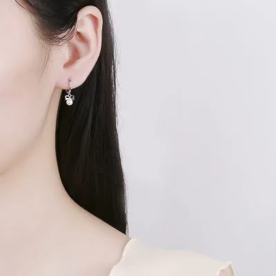 Bông Tai Bạc Nữ đính Ngọc Trai Hình Chiếc Nơ Savannah LILI 101919 3
