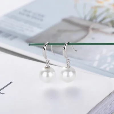 Bông Tai Bạc Nữ đính Ngọc Trai Tròn Allison LILI 102005 4