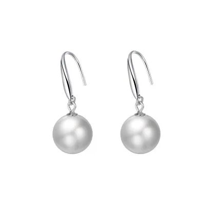 Bông Tai Bạc Nữ đính Ngọc Trai Tròn Allison LILI 102005 5