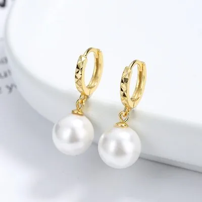Bông Tai Bạc Nữ đính Ngọc Trai Tròn Delilah LILI 101928 1