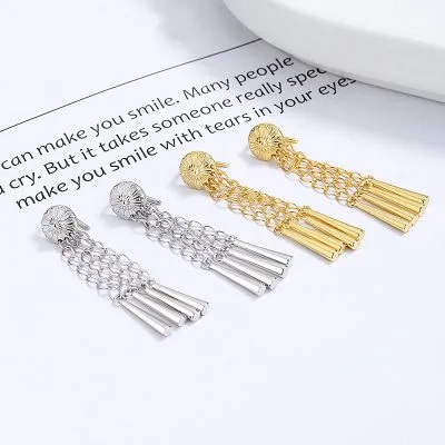 Bông Tai Bạc Nữ Hình Bông Hoa Chuỗi Dây Dài Avayah LILI 102400 1