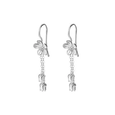 Bông Tai Bạc Nữ Hình Bông Hoa Cúc Aurelia LILI 102631 4