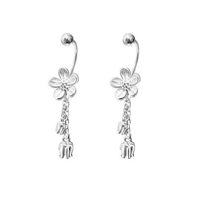 Bông Tai Bạc Nữ Hình Bông Hoa Cúc Carla LILI 102618 4