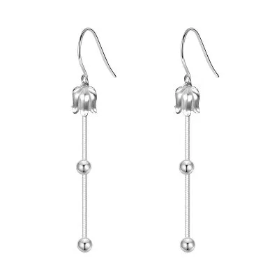 Bông Tai Bạc Nữ Hình Bông Hoa Huệ Cielo LILI 102585 4