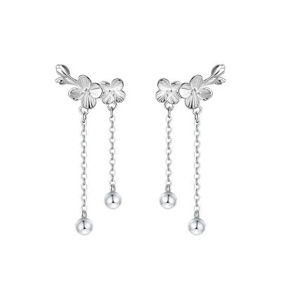 Bông Tai Bạc Nữ Hình Bông Hoa Mai Maeve LILI 102638 4