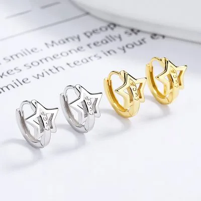 Bông Tai Bạc Nữ Hình Ngôi Sao 5 Cánh Josephine LILI 102360 1