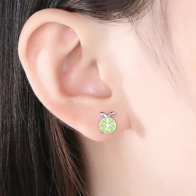 Bông Tai Bạc Nữ Hình Quả Chanh Marleigh LILI 102437 5