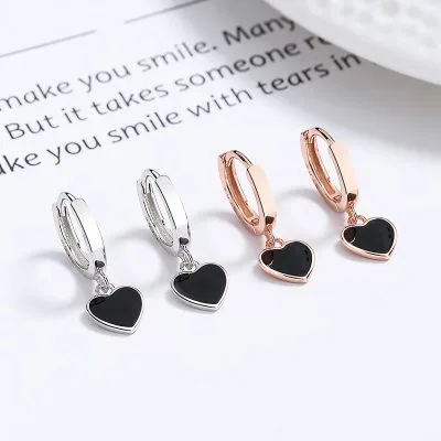 Bông Tai Bạc Nữ Hình Trái Tim Wilhelmina LILI 102931 1