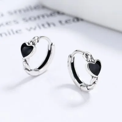 Bông Tai Bạc Nữ Hình Trái Tim Yasmeen LILI 102946 3