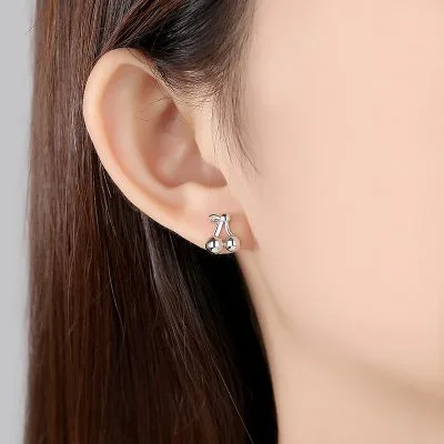 Bông Tai Bạc Nữ Phong Cách Hàn Quốc Hình Quả Anh đào Everlee LILI 092640 3