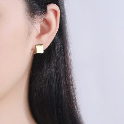 Bông Tai Bạc Nữ Vuông Rhiannon LILI 102859 2