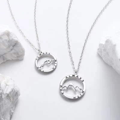 Dây Chuyền Bạc đôi Sông Và Núi Always With You LILI 099567 4
