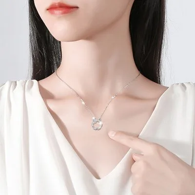 Dây Chuyền Bạc Nữ đính đá CZ Kamiyah LILI 098734 2