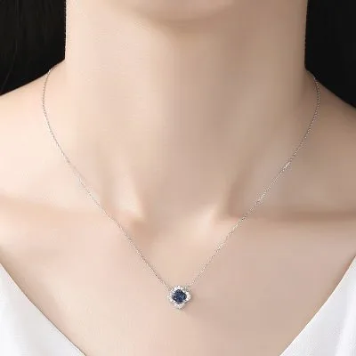 Dây Chuyền Bạc Nữ đính đá CZ Cỏ 4 Lá May Mắn Carly LILI 098192 2