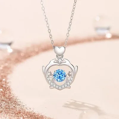 Dây Chuyền Bạc Nữ đính đá CZ Gạc Nai Tình Yêu Clover LILI 097713 1