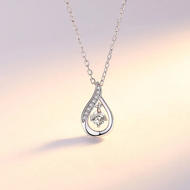 Dây Chuyền Bạc Nữ đính đá CZ Hình Giọt Nước Kamari LILI 098846 1