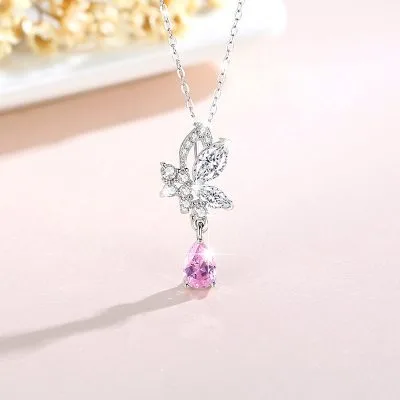 Dây Chuyền Bạc Nữ đính đá CZ Hình Hồ điệp Jovie LILI 097544 1