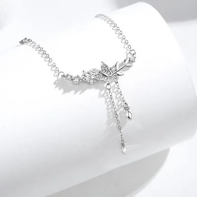 Dây Chuyền Bạc Nữ đính đá CZ Hình Hồ điệp Ramona LILI 098242 1