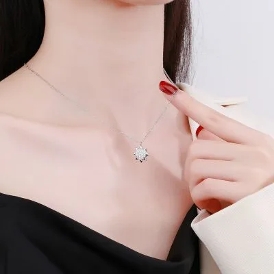 Dây Chuyền Bạc Nữ đính đá CZ Hình Mặt Trời Amiri LILI 098825 4
