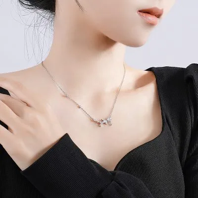 Dây Chuyền Bạc Nữ đính đá CZ Hình Ngôi Sao Băng Annika LILI 098524 3