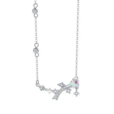Dây Chuyền Bạc Nữ đính đá CZ Hình Ngôi Sao Băng Annika LILI 098524 5