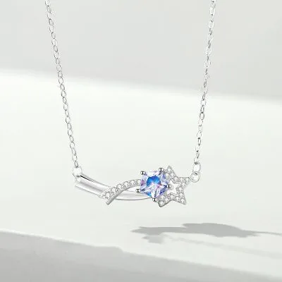 Dây Chuyền Bạc Nữ đính đá CZ Hình Ngôi Sao Băng Brynleigh LILI 097682 1