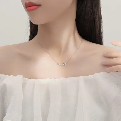 Dây Chuyền Bạc Nữ đính đá CZ Hình Ngôi Sao Băng Brynleigh LILI 097682 2