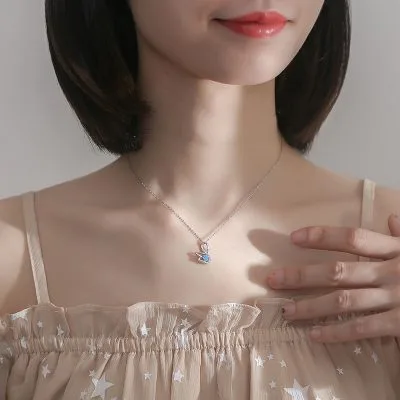 Dây Chuyền Bạc Nữ đính đá CZ Hình Thiên Nga Savanna LILI 097646 4