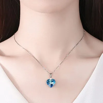 Dây Chuyền Bạc Nữ đính đá CZ Hình Trái Tim Naya LILI 097660 3