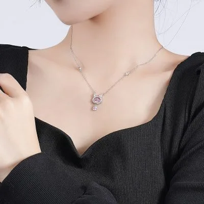 Dây Chuyền Bạc Nữ đính đá CZ Mèo Hello Kitty LILI 098470 3