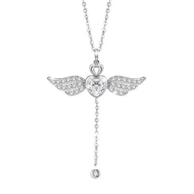 Dây Chuyền Bạc Nữ đính đá CZ Thiên Thần Tình Yêu Cupid LILI 098670 6