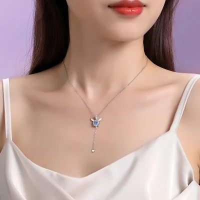 Dây Chuyền Bạc Nữ đính đá CZ Thỏ Dễ Thương Aliza LILI 097694 2