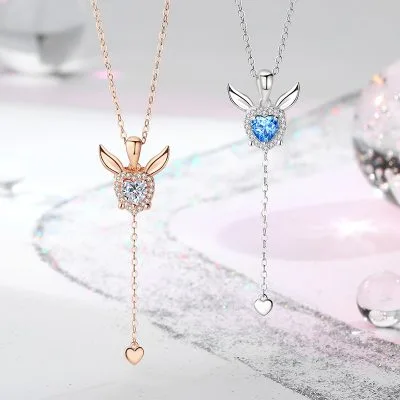 Dây Chuyền Bạc Nữ đính đá CZ Thỏ Dễ Thương Aliza LILI 097694 3