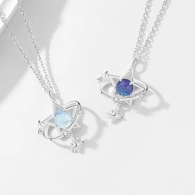 Dây Chuyền Bạc Nữ đính đá CZ ước Mơ Trời Sao Promise LILI 097857 2