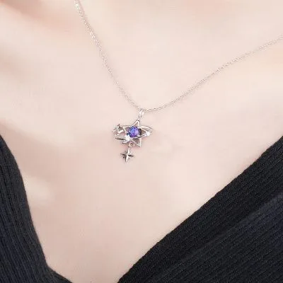 Dây Chuyền Bạc Nữ đính đá CZ ước Mơ Trời Sao Promise LILI 097857 4