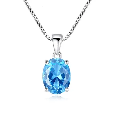 Dây Chuyền Bạc Nữ đính đá Topaz Wrenlee LILI 098093 1