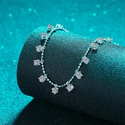 Dây Chuyền Bạc Nữ đính Kim Cương Moissanite Chuỗi đá Maisy LILI 099469 2