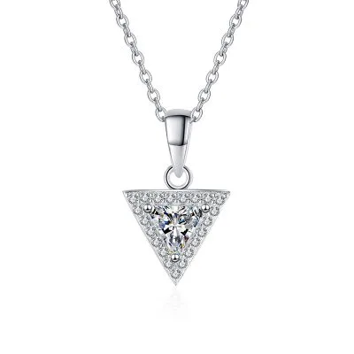 Dây Chuyền Bạc Nữ đính Kim Cương Moissanite Hình Tam Giác Joyce LILI 099460 5
