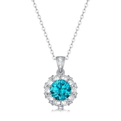 Dây Chuyền Bạc Nữ đính Kim Cương Moissanite Nước Mắt Nàng Tiên Cá LILI 095256 2