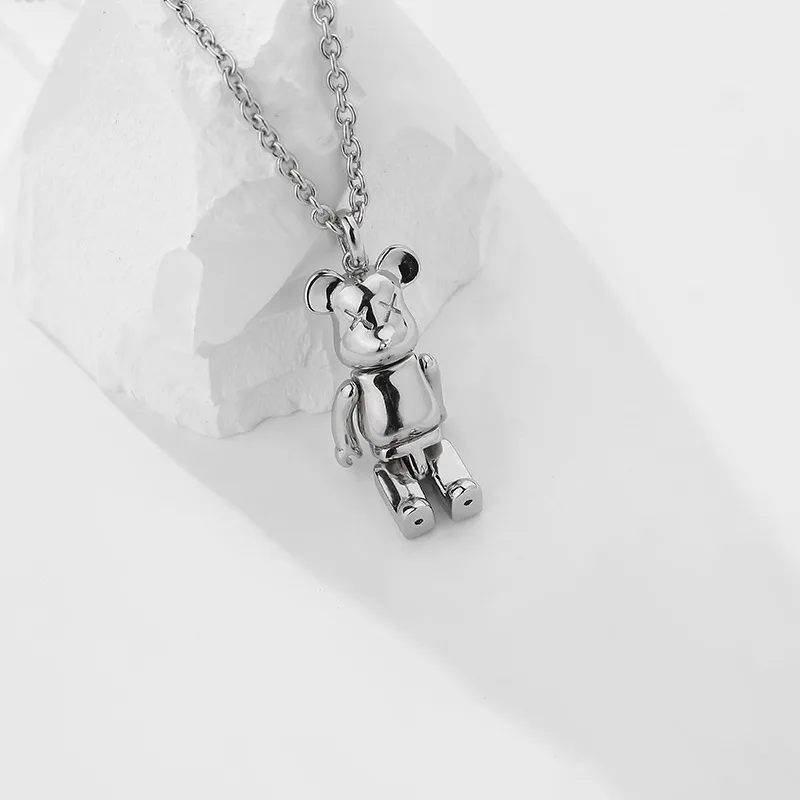 Dây Chuyền Bạc Nữ Hình Gấu Bearbrick LILI 099034 5