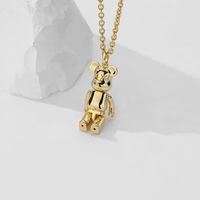 Dây Chuyền Bạc Nữ Hình Gấu Bearbrick LILI 099034 6
