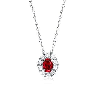 Dây Chuyền Bạc Nữ Tròn đính đá CZ Magdalena LILI 099075 1