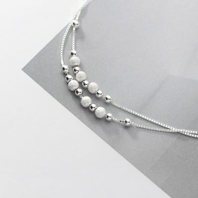 Lắc Chân Bạc Nữ 2 Tầng Bi Cát Flora LILI 096748 2
