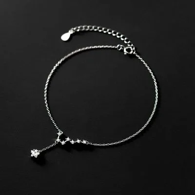 Lắc Chân Bạc Nữ đính đá CZ Hình ánh Sao Leighton LILI 095845 3