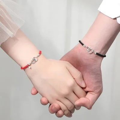 Lắc Tay Bạc Cặp đôi đính đá CZ Hình Cây Trúc Saige LILI 103792 2