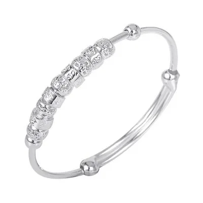 Lắc Tay Bạc đặc Cho Bé Gái Trai Hạt Tròn Nellie LILI 097312 3