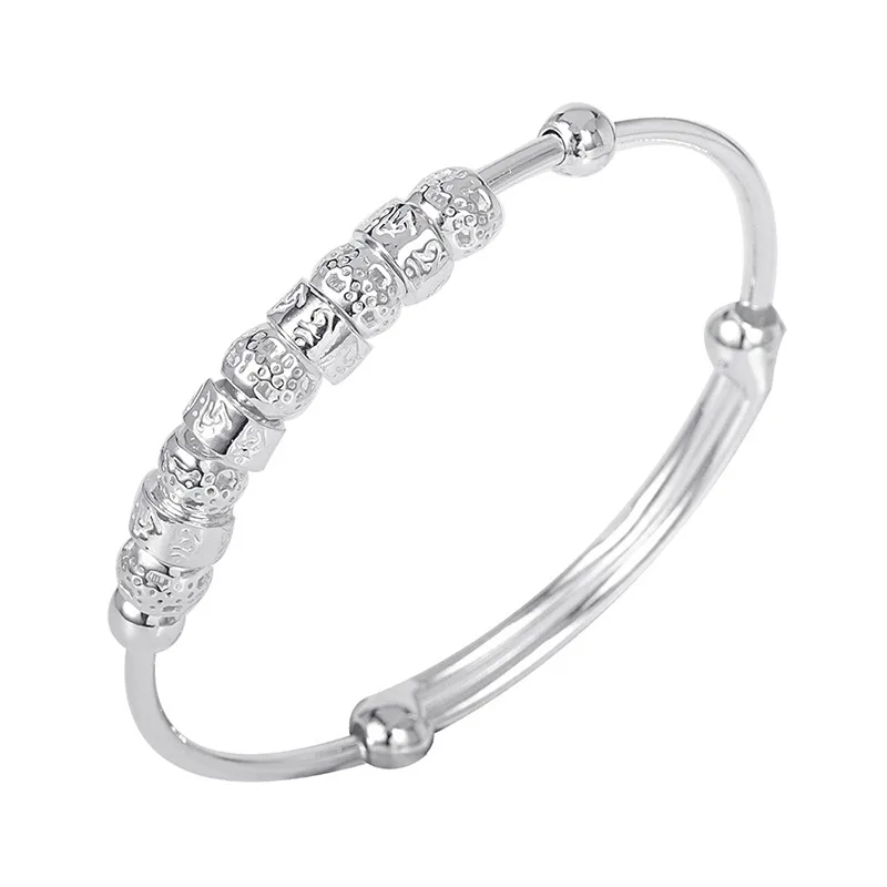 Lắc Tay Bạc đặc Cho Bé Gái Trai Hạt Tròn Nellie LILI 097312 3