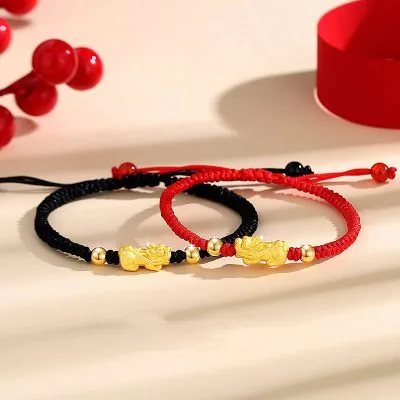 Lắc Tay Bạc đôi Hình Tỳ Hưu May Mắn Serena LILI 103723 1