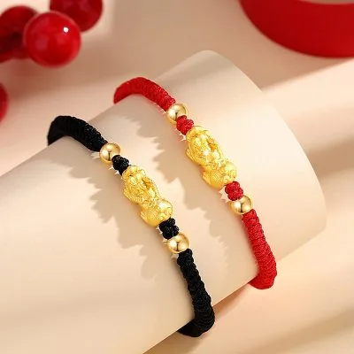 Lắc Tay Bạc đôi Hình Tỳ Hưu May Mắn Serena LILI 103723 2